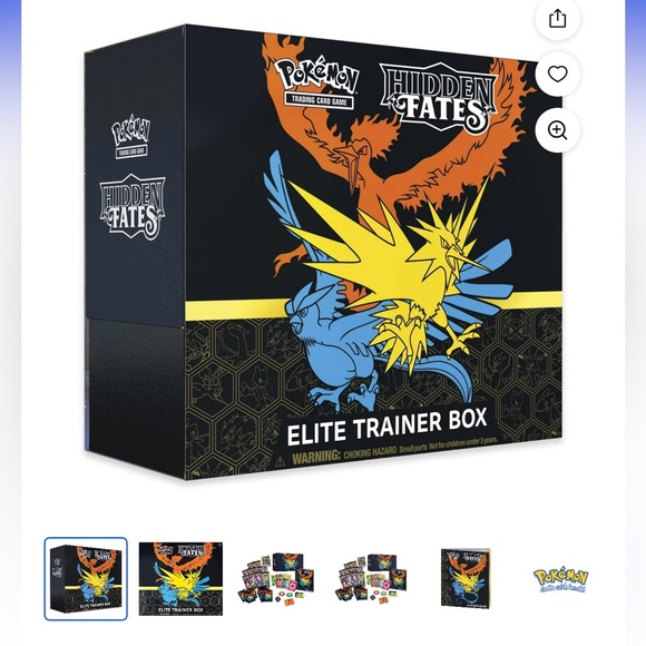 Pokemon Hidden Fates Elite Trainer Box Trading Card Game - Picture 1 of 4